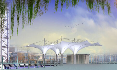 膜結(jié)構(gòu)安裝的過程